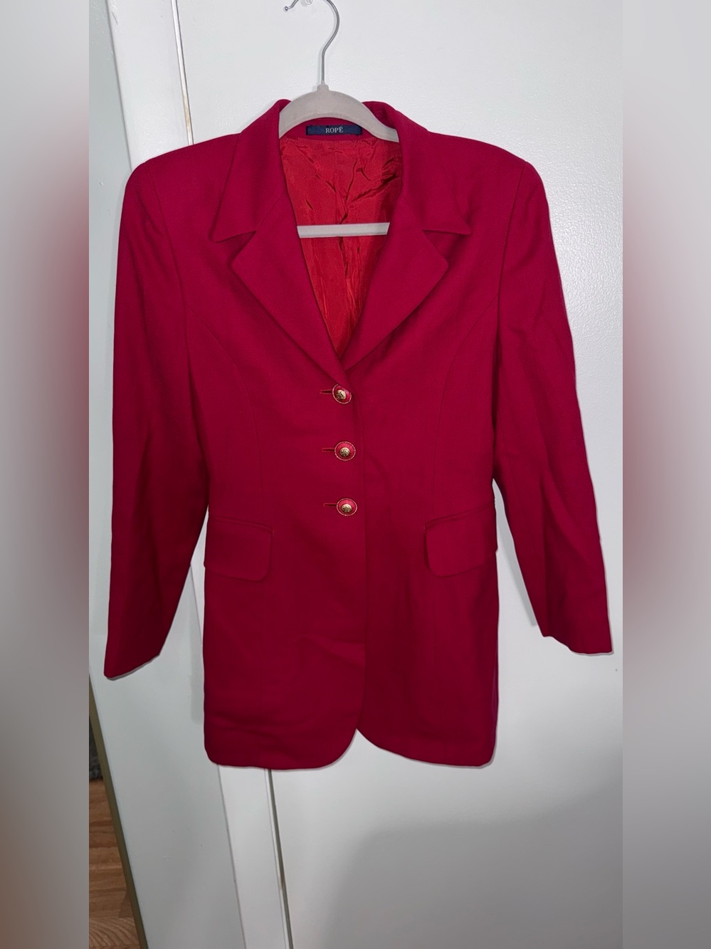 Classic Women's Fuchsia Blazer Jacket